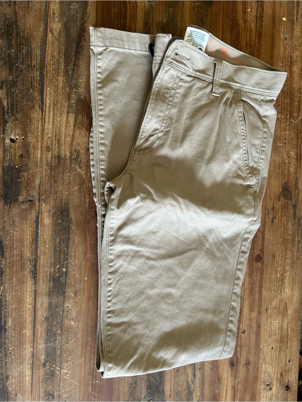 Men's Khaki Chino Pants - Classic Tan